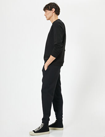 Jogger Eşofman Altı Beli Bağcıklı Cep Detaylı