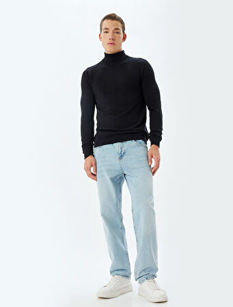 Triko Kazak Basic Uzun Kollu Viskon ve Yün Karışımlı