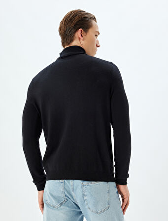 Triko Kazak Basic Uzun Kollu Viskon ve Yün Karışımlı