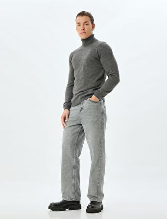 Triko Kazak Balıkçı Yaka Basic Uzun Kollu