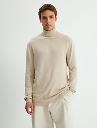 Triko Kazak Basic Balıkçı Yaka Uzun Kollu