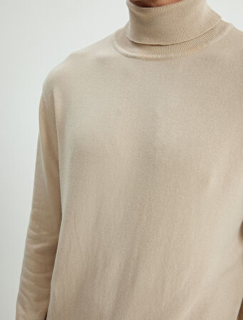 Triko Kazak Basic Balıkçı Yaka Uzun Kollu