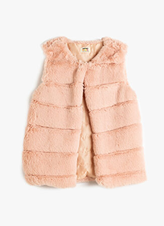 Koton Düz Somon Kız Çocuk Yelek 5WKG20042AW