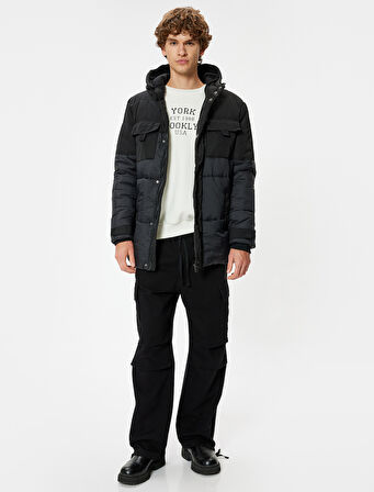 Anorak Mont Slim Fit Fermuarlı