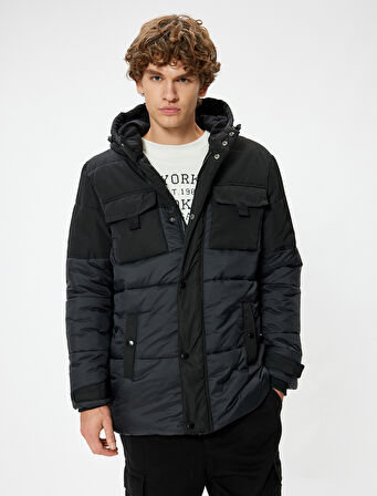 Anorak Mont Slim Fit Fermuarlı