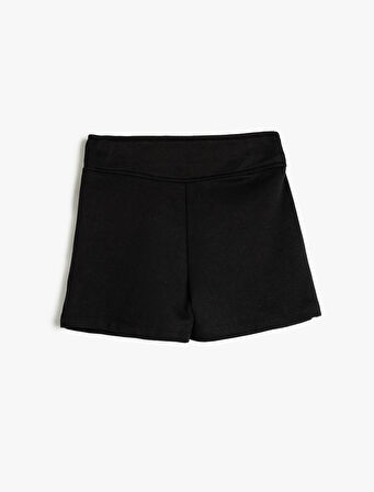 Basic Şort Etek Beli Lastikli 
