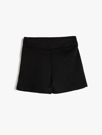 Basic Şort Etek Beli Lastikli 