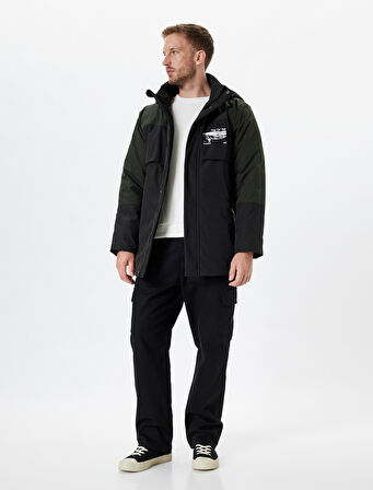 Anorak Mont Slim Fit Fermuarlı