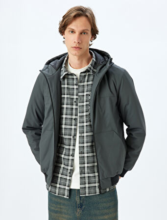 Mevsimlik Ceket Slim Fit Fermuarlı