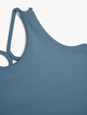 Kolsuz Crop Tişört Arkası Çapraz Askılı 