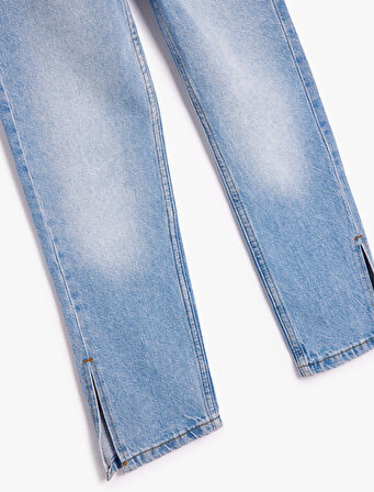 Normal Bel Dar Paça Kot Pantolon - Slim Jean