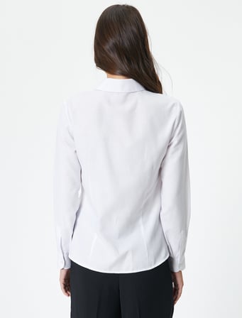 Slim Fit Gömlek Uzun Kollu Düğmeli 