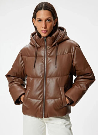 Koton Standart Kahve Kadın Ceket 5WAL20022IW