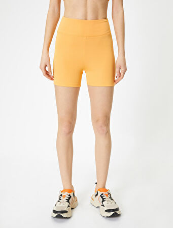 Spor Biker Tayt Standart Bel Slim Fit