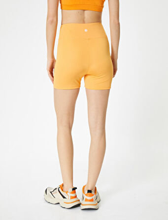 Spor Biker Tayt Standart Bel Slim Fit