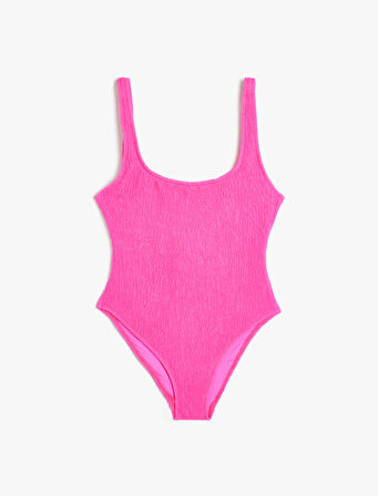 Dokulu Mayo Slim Fit U Yaka