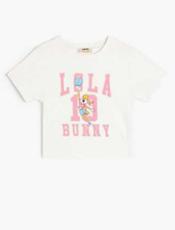 Lola Bunny Tişört Lisanslı Kısa Kollu Bisiklet Yaka 