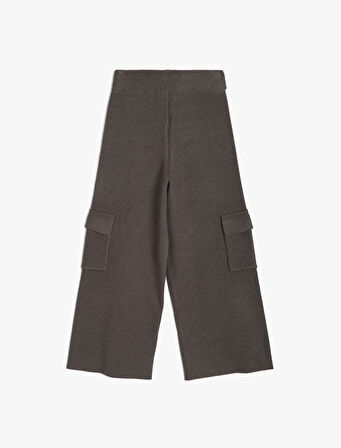 Basic Bol Paça Pantolon Kargo Cep Detaylı