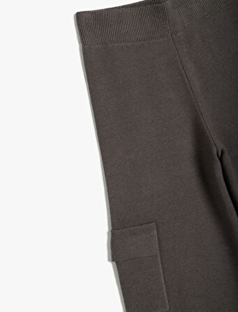 Basic Bol Paça Pantolon Kargo Cep Detaylı