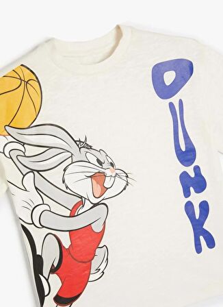 Koton Baskılı Beyaz Erkek Çocuk T-Shirt 4SKB10518TK