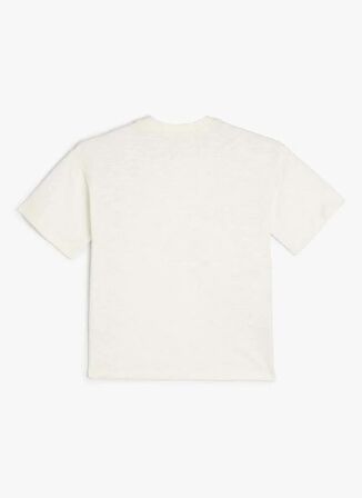 Koton Baskılı Beyaz Erkek Çocuk T-Shirt 4SKB10518TK