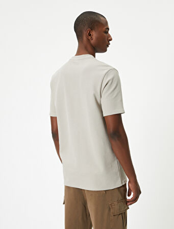 Basic Tişört Bisiklet Yaka Kısa Kollu