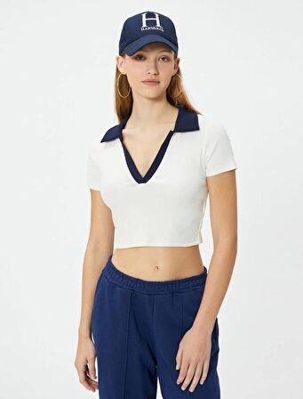4SAL10812IK Koton Kadın T-shirt EKRU