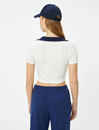4SAL10812IK Koton Kadın T-shirt EKRU