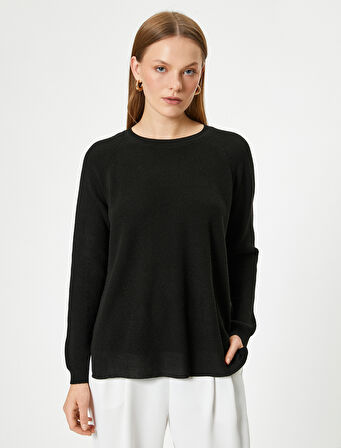 Oversize Triko Kazak Uzun Bisiklet Yaka