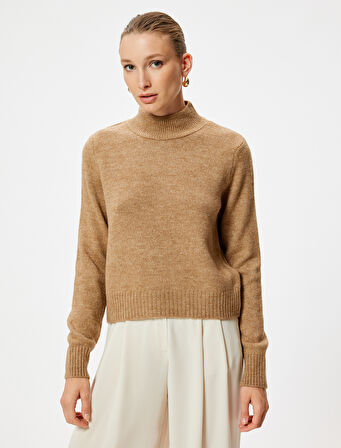 Balıkçı Yaka Triko Kazak Uzun Kollu Yumuşak Dokulu