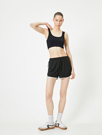 Spor Yarım Atlet Dikişsiz Fitilli Slim Fit Kapsız