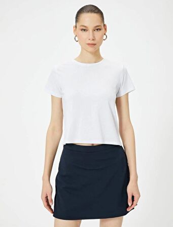 4SAL10851IK Koton Kadın T-shirt EKRU
