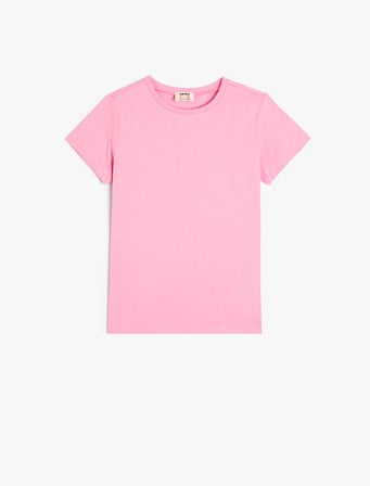 3'lü Basic Tişört Set, Kısa Kollu Çok Renkli Pamuklu