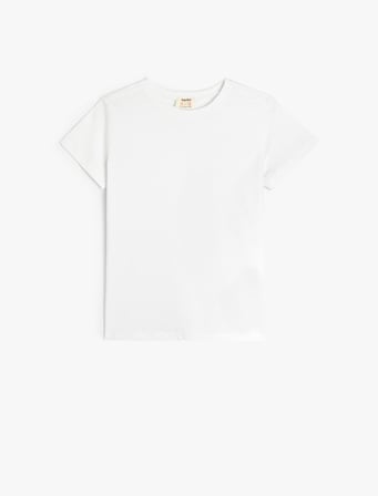 3'lü Basic Tişört Set, Kısa Kollu Çok Renkli Pamuklu
