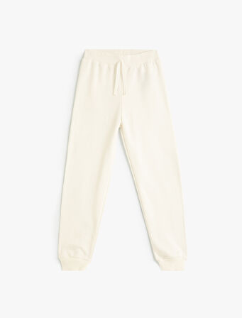 Beli Lastikli Şardonlu Basic Jogger Eşofman Altı