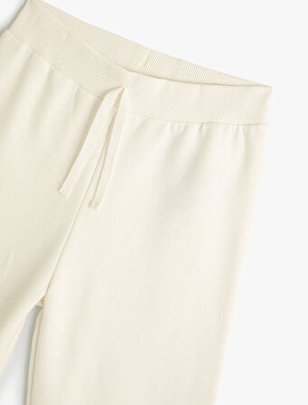 Beli Lastikli Şardonlu Basic Jogger Eşofman Altı