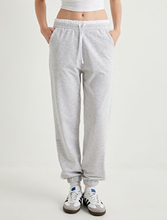Jogger Eşofman Altı Çift Bel Detaylı Cepli Rahat Kalıp