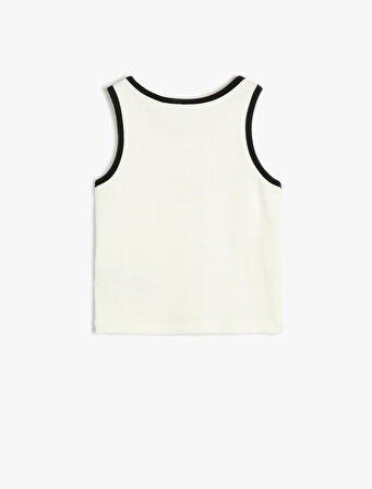 Atlet Slogan Baskılı Bisiklet Yaka Pamuklu