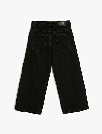 Pamuklu Kot Pantolon - Wide Leg