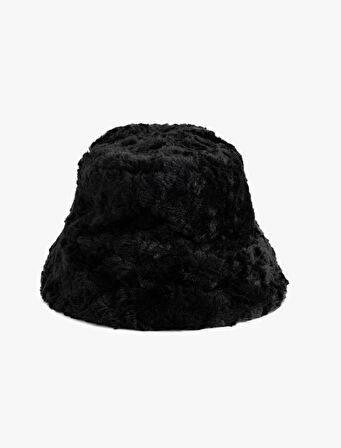 Peluş Bucket Şapka 