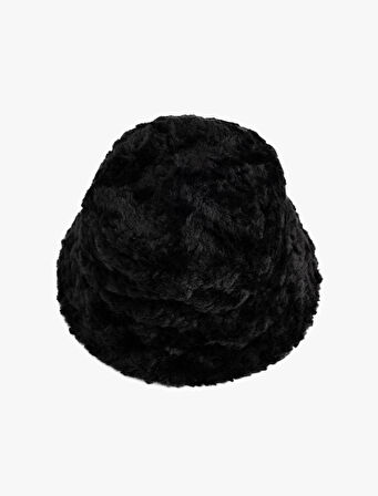 Peluş Bucket Şapka 