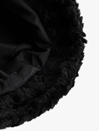 Peluş Bucket Şapka 