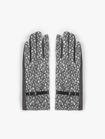 Eldiven Desenli Kemerli Metal Aksesuarlı