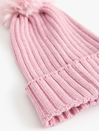 Ponponlu Örgü Bere