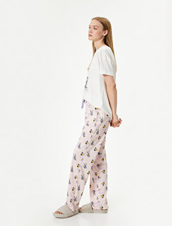 Looney Tunes Pijama Takımı Lisanslı Baskılı Kısa Kollu