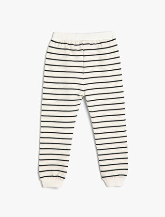 Jogger Eşofman Altı Beli Bağlamalı Pamuklu