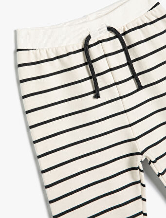 Jogger Eşofman Altı Beli Bağlamalı Pamuklu