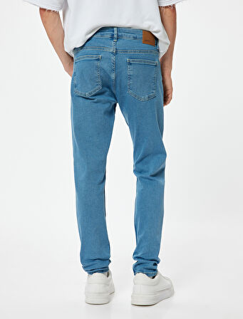 Standart Bel Skinny Fit Kot Pantolon - Michael Jean