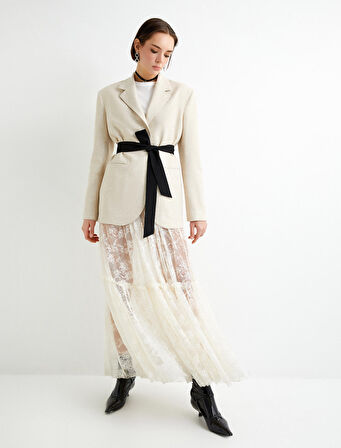 Blazer Ceket Fleto Cepli