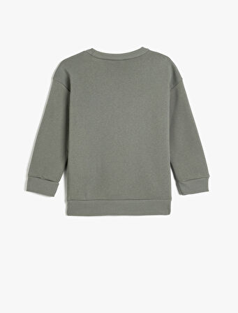 Basic Sweatshirt Uzun Kollu Bisiklet Yaka
